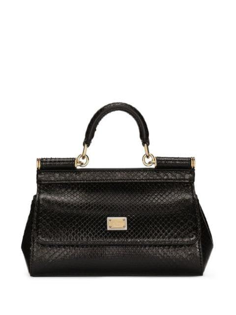small Sicily leather handbag by DOLCE&GABBANA
