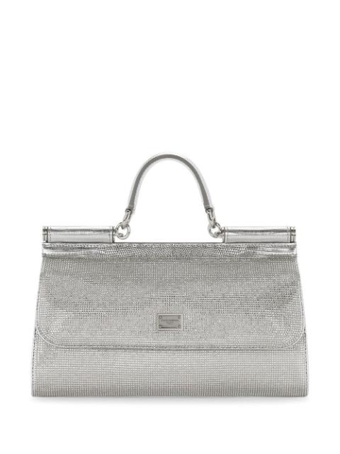 small Sicily rhinestone top-handle bag by DOLCE&GABBANA