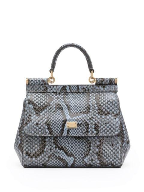 small Sicily snakeskin-effect handbag by DOLCE&GABBANA