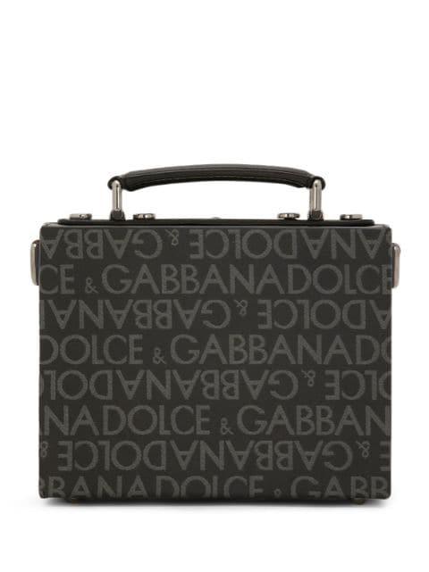 small logo-print leather bag by DOLCE&GABBANA