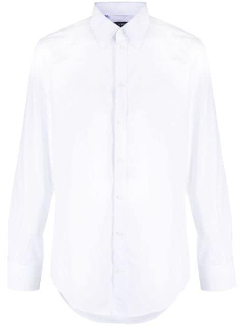 spread-collar cotton shirt by DOLCE&GABBANA