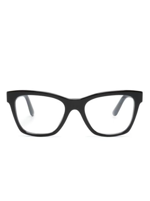 square-frame clear-lenses glasses by DOLCE&GABBANA