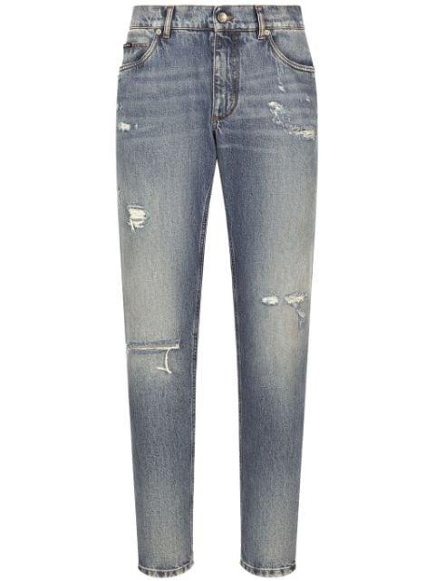 straight-leg cotton jeans by DOLCE&GABBANA