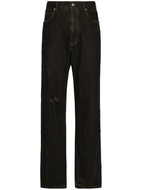 straight-leg cotton trousers by DOLCE&GABBANA