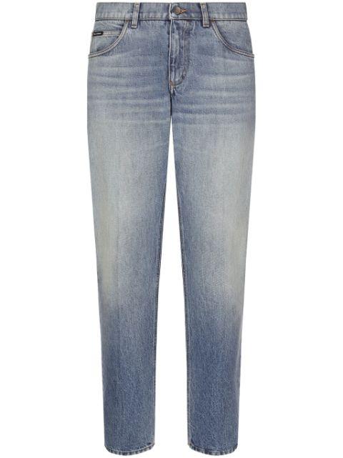 straight-leg stonewashed jeans by DOLCE&GABBANA