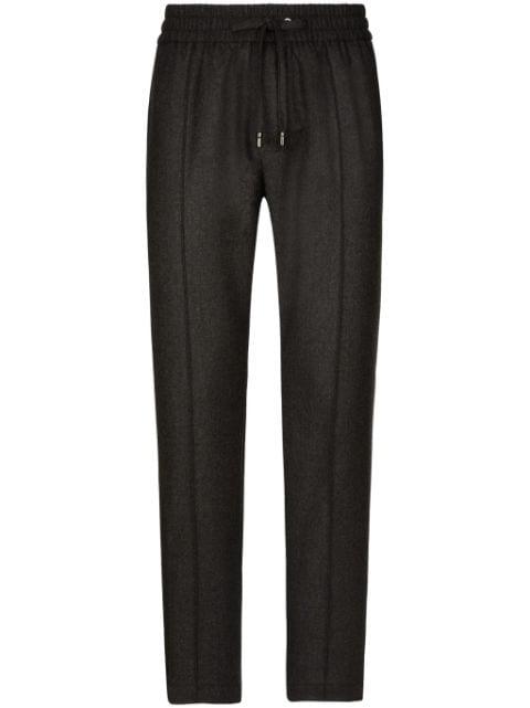 straight-leg wool track pants by DOLCE&GABBANA