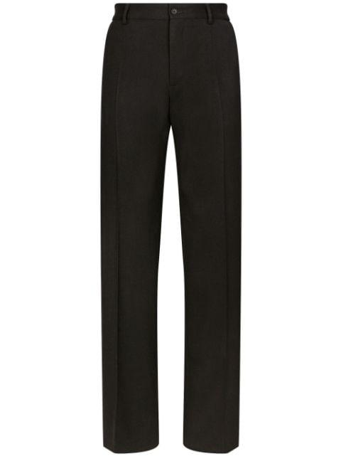 straight-leg wool trousers by DOLCE&GABBANA