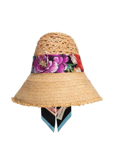 straw sun hat by DOLCE&GABBANA