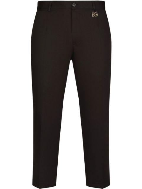 stretch-cotton chino trousers by DOLCE&GABBANA