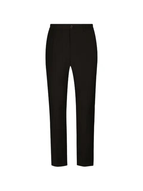 stretch cotton pants with DG embroidery by DOLCE&GABBANA