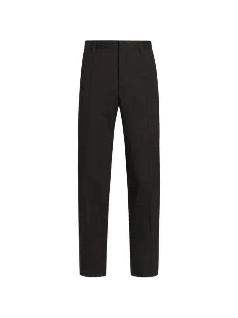 stretch wool canvas trousers by DOLCE&GABBANA
