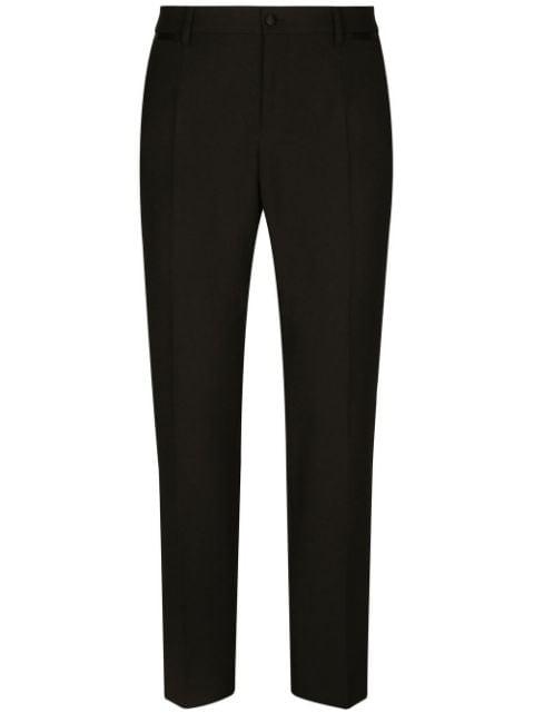 stretch-wool tuxedo trousers by DOLCE&GABBANA
