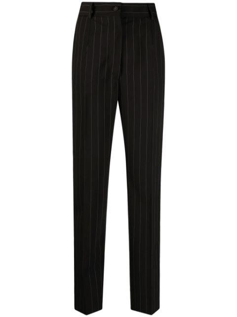 stripe-pattern wool tapered trousers by DOLCE&GABBANA