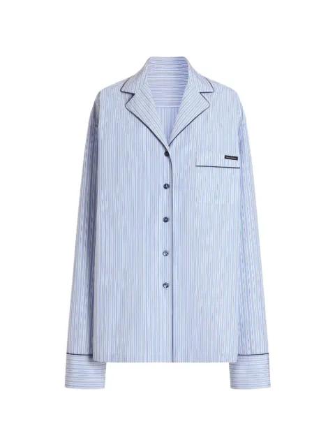 striped chest-pocket shirt by DOLCE&GABBANA