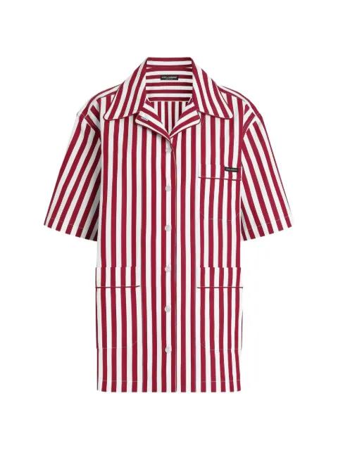 striped chest-pocket shirt by DOLCE&GABBANA