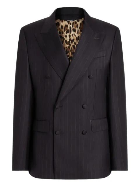 striped double-breasted jacket by DOLCE&GABBANA