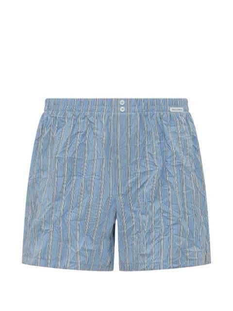 striped elasticated-waist shorts by DOLCE&GABBANA