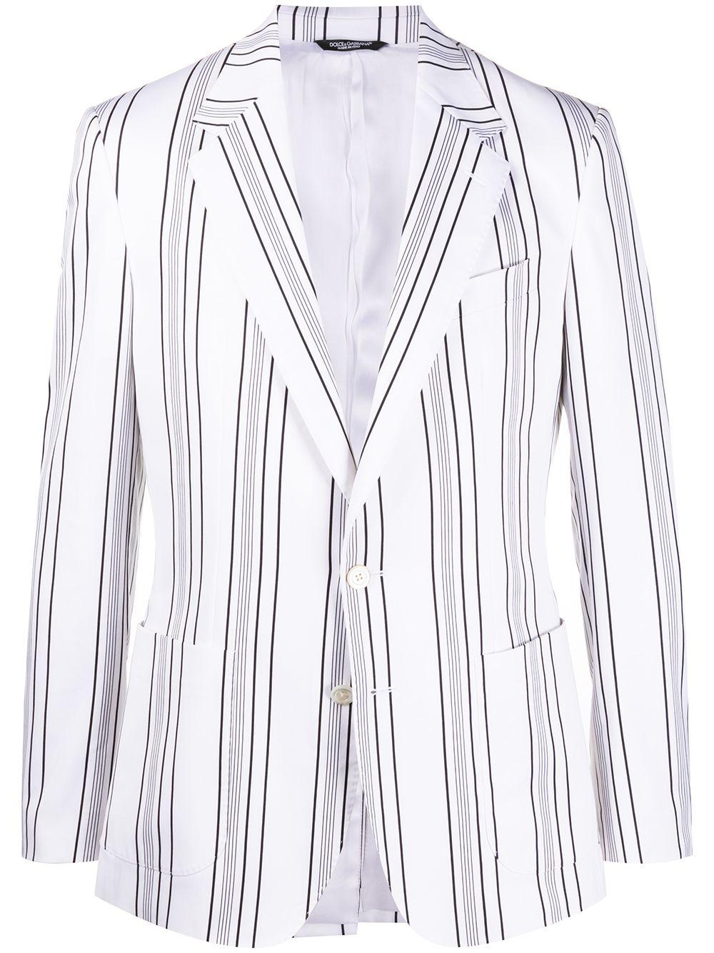 striped pattern blazer by DOLCE&GABBANA