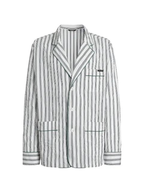striped piped shirt by DOLCE&GABBANA