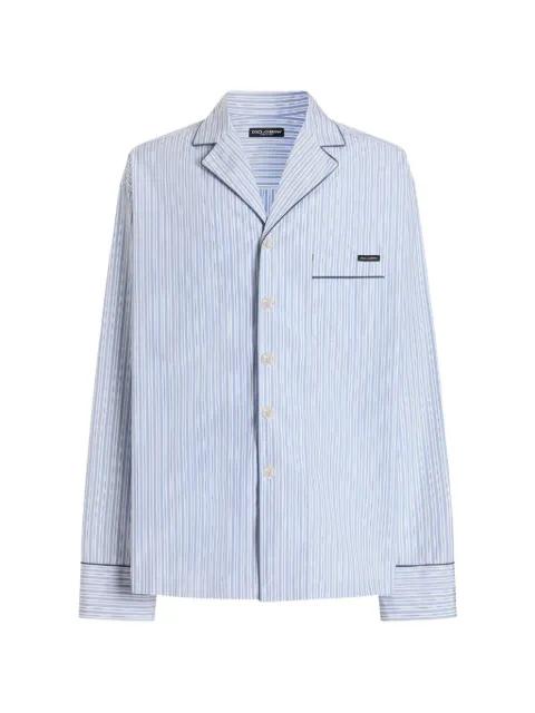 striped piped shirt by DOLCE&GABBANA