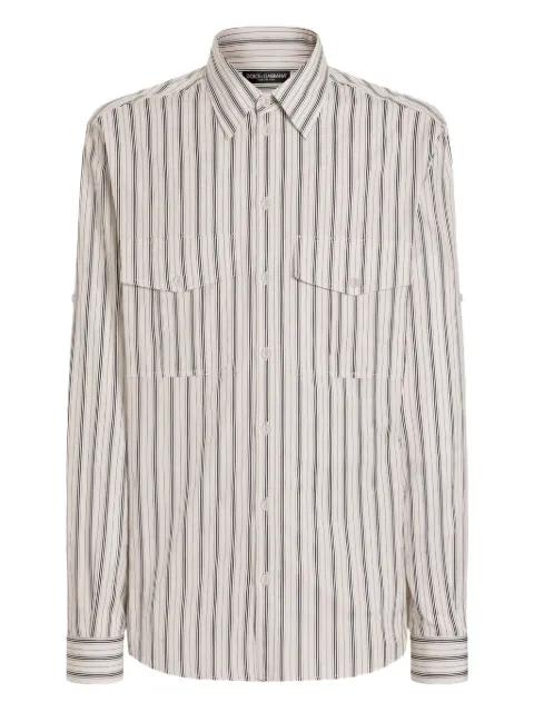 striped pocket shirt by DOLCE&GABBANA
