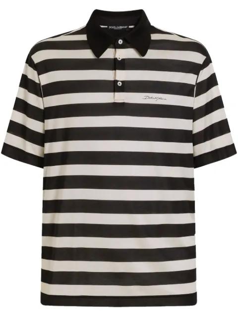 striped polo shirt by DOLCE&GABBANA