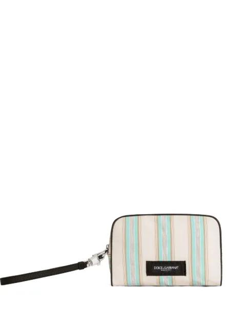 striped poplin handbag by DOLCE&GABBANA