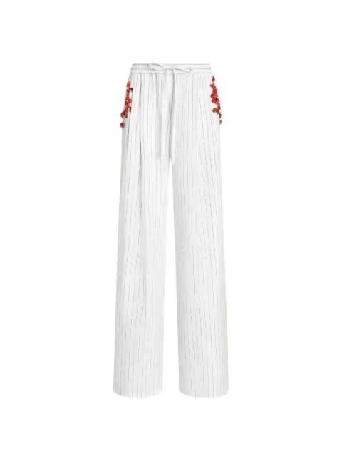 striped poplin trousers by DOLCE&GABBANA