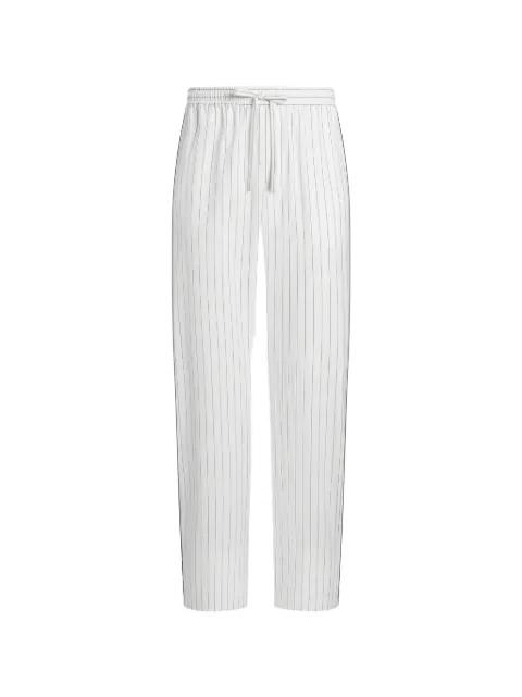 striped poplin trousers by DOLCE&GABBANA