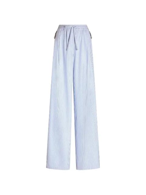 striped poplin trousers by DOLCE&GABBANA