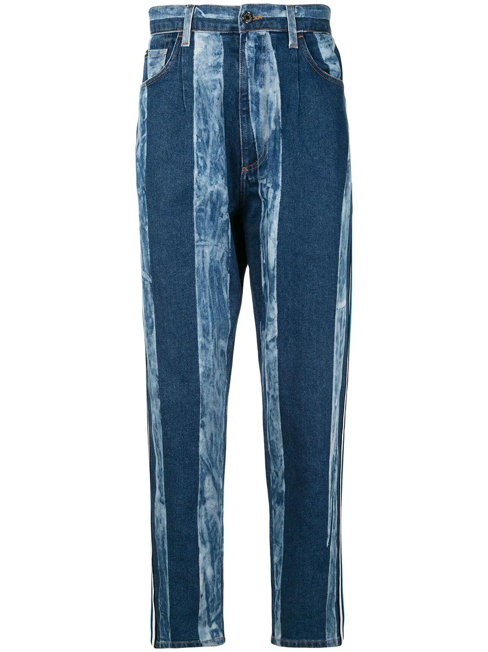 striped washed effect jeans by DOLCE&GABBANA