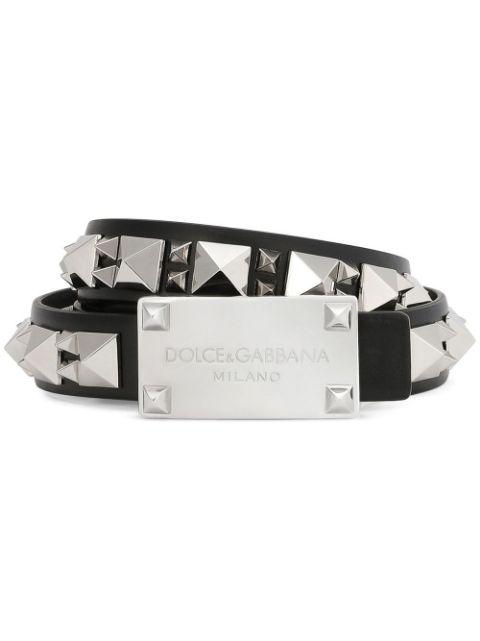 studded leather belt by DOLCE&GABBANA
