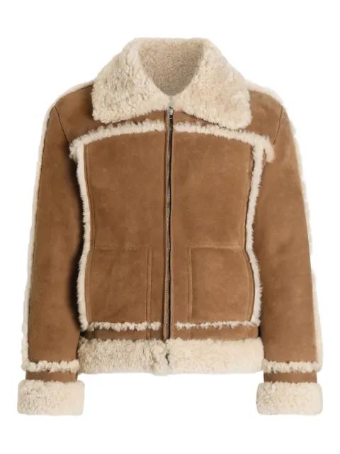 suede shearling jacket by DOLCE&GABBANA