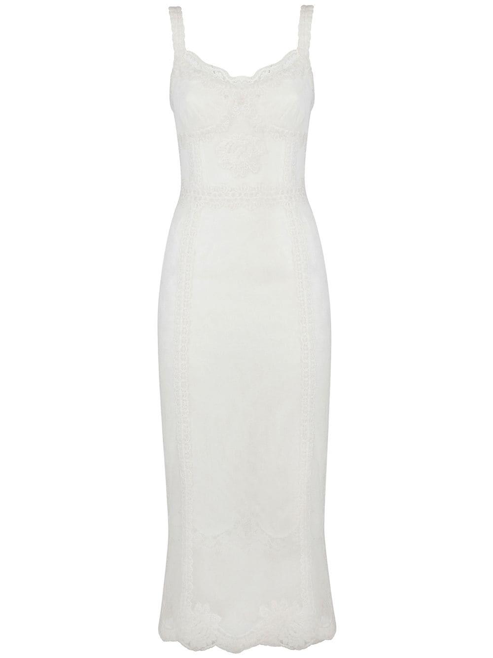 sweetheart-neckline lace sheath dress by DOLCE&GABBANA
