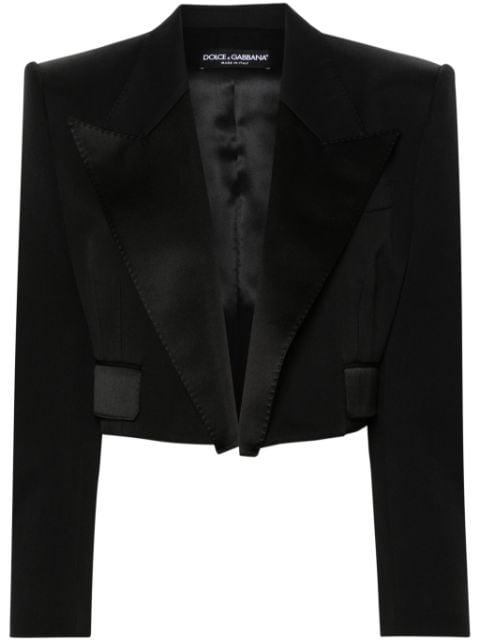 tailored cropped blazer by DOLCE&GABBANA