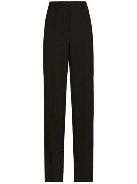 tailored gabardine trousers by DOLCE&GABBANA