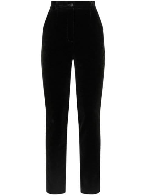 tailored velvet trousers by DOLCE&GABBANA