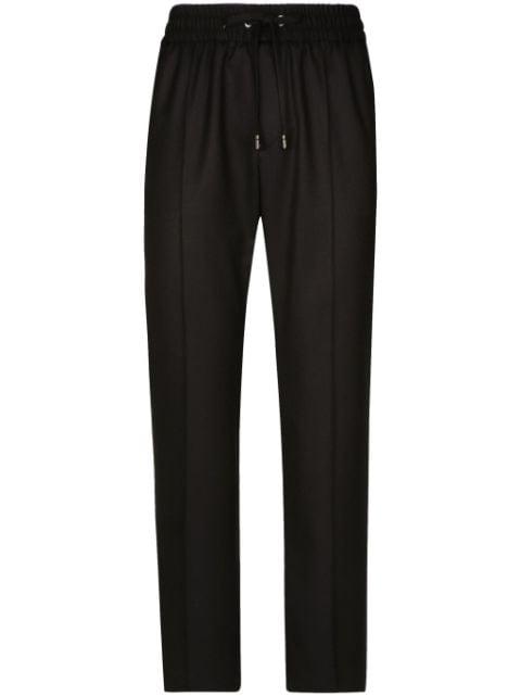 tailored wool track pants by DOLCE&GABBANA