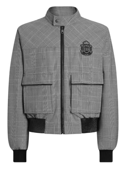 tartan patch coat by DOLCE&GABBANA