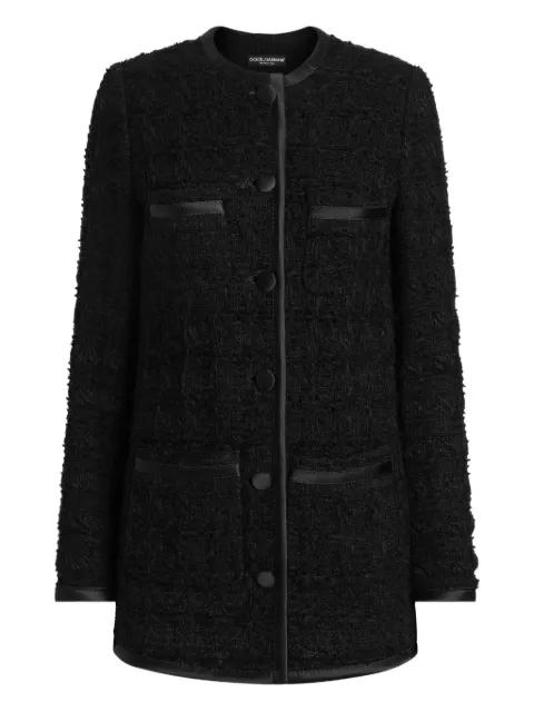 textured button-up jacket by DOLCE&GABBANA