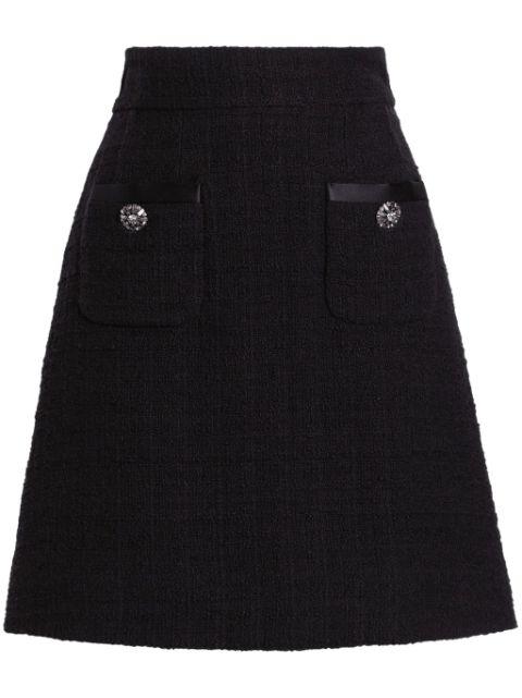 textured knit mini skirt by DOLCE&GABBANA