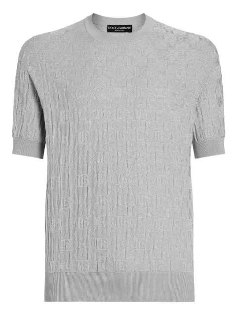 textured-knit short-sleeve T-shirt by DOLCE&GABBANA