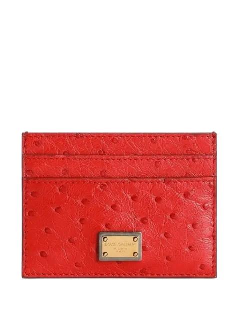 textured logo-plaque cardholder by DOLCE&GABBANA