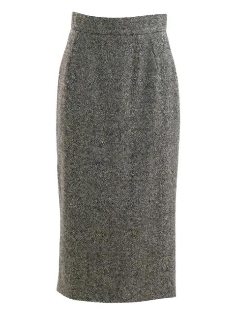 textured midi skirt by DOLCE&GABBANA