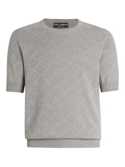 textured short-sleeve T-shirt by DOLCE&GABBANA