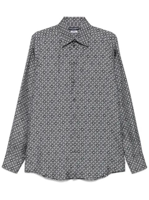 tie-print silk shirt by DOLCE&GABBANA