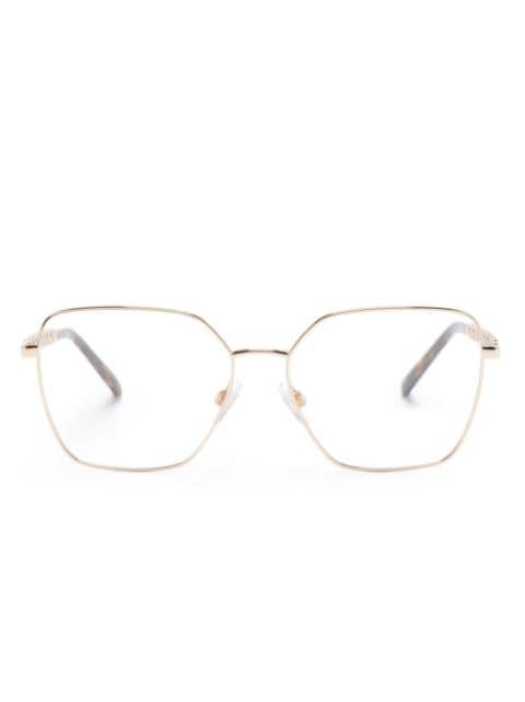 tortoiseshell-effect square-frame glasses by DOLCE&GABBANA