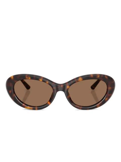 tortoiseshell oval-frame sunglasses by DOLCE&GABBANA