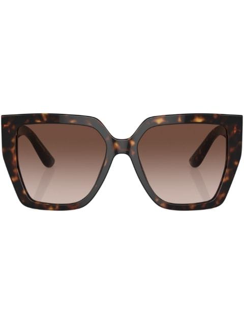 tortoiseshell oversize-frame sunglasses by DOLCE&GABBANA