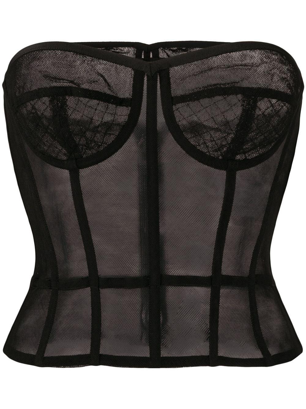 tulle bustier top by DOLCE&GABBANA
